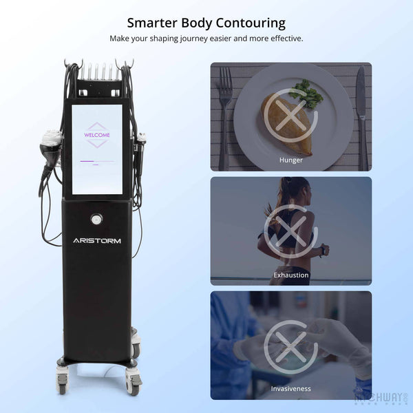 Aristorm 6-in 1 S-Shape Machine Professional 3D 30K Cavitation Body Sculpting