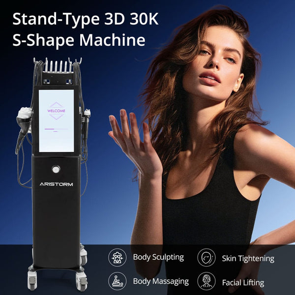 Aristorm 6-in 1 S-Shape Machine Professional 3D 30K Cavitation Body Sculpting