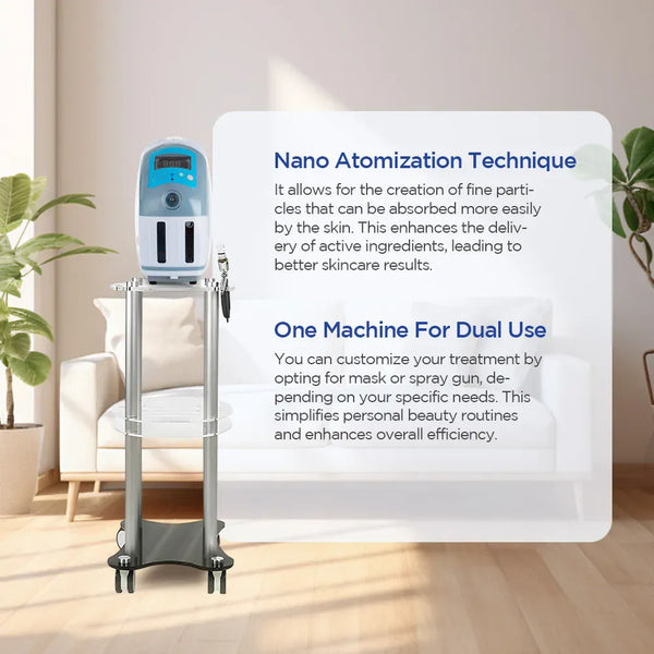 Oxygen Face Mask Beauty Machine For Skin Rejuvenation