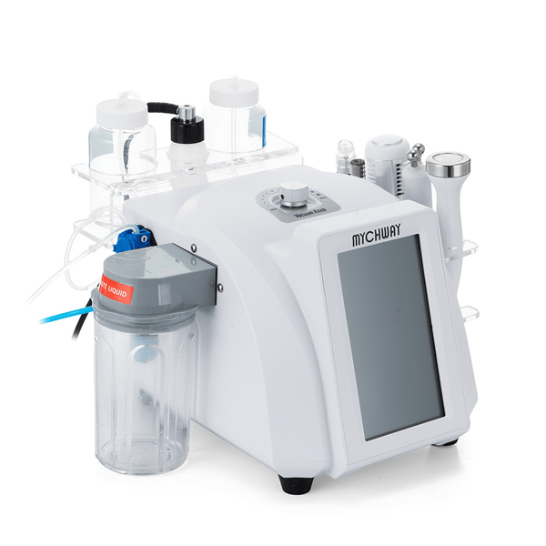 8-in-1 Hydro Dermabrasion (Aqua Peeling) System For Pro-Level Skin Rejuvenation. Focus on deep cleansing, deep hydration, exfoliation, skin tightening & lifting, and nutrition import.