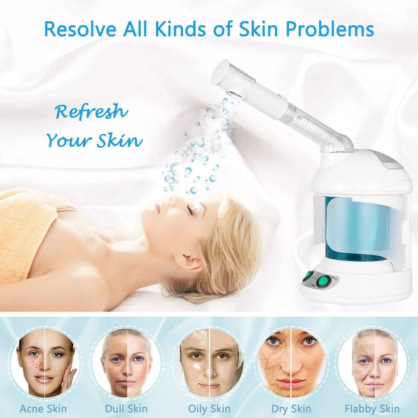 360° Facial Steamer Rotatable Facial Mister