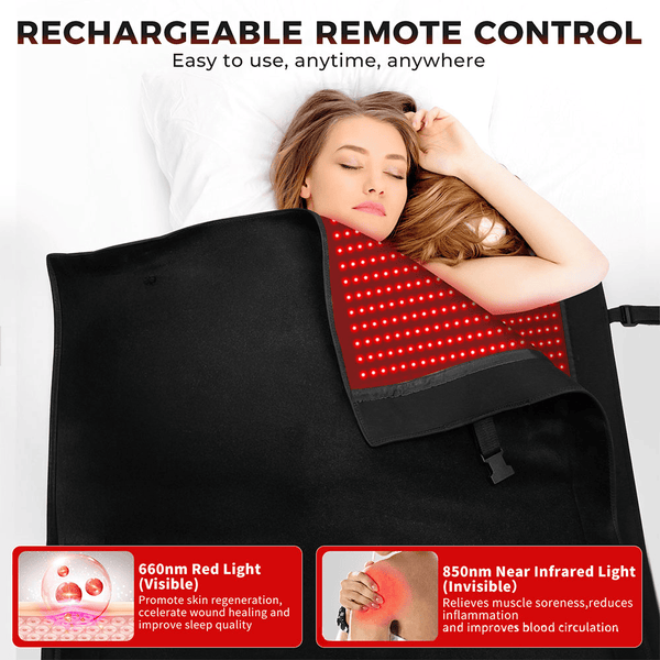 Infrared Red Light Therapy Mat 73” X 33” Pain Fatigue Relief Sleeping Bag
