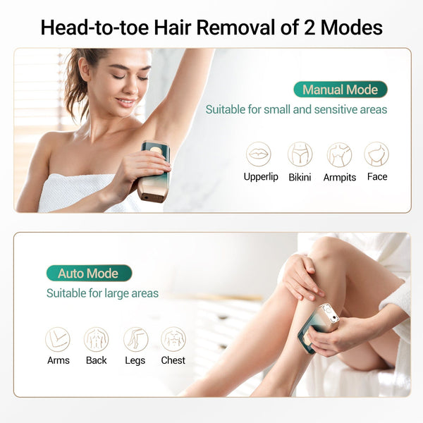 2 Modes of HR-515 IPL Hair Removal Device For Different Body Areas