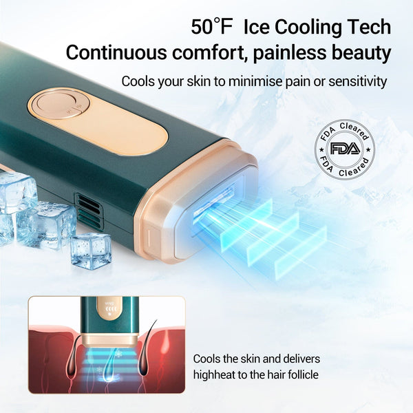 HR-515 IPL Hair Removal Device with 50℉ Cooling Technology For Comfort