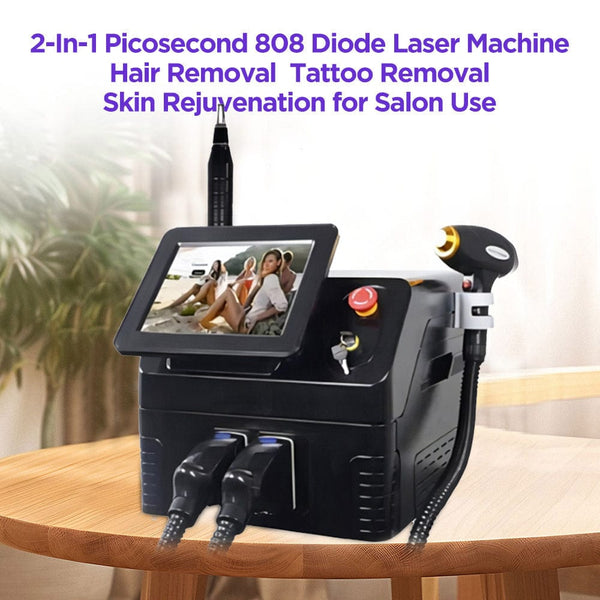 2-In-1 Picosecond 808 Diode Laser Hair Removal Machine Tattoo Removal