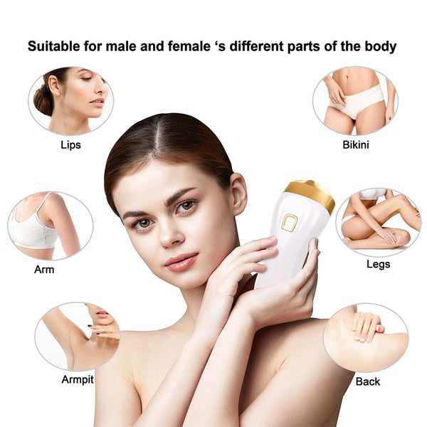 IPL Hair Removal Device With 3 Light Heads For Targeted Treatment