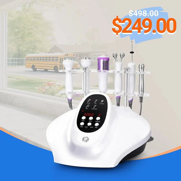 Mychway 5-In-1 Ultrasound RF Facial Device With ION For Skin Rejuvenation