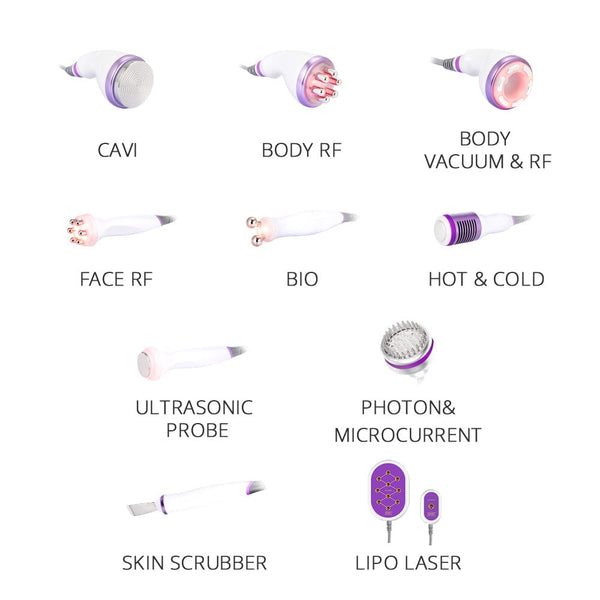 Lipo Cavitation Vacuum RF Machine - 10-in-1 40K