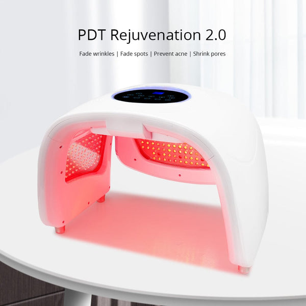 Foldable 7 Colors LED PDT Photon Lamp Phototherapy Ion Therapy ION Laser Facial Machine
