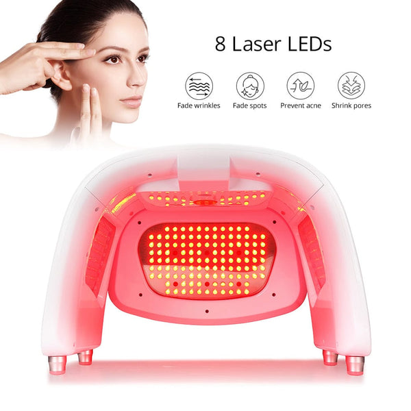 Foldable 7 Colors LED PDT Photon Lamp Phototherapy Ion Therapy ION Laser Facial Machine