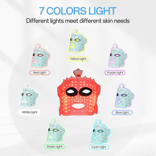 Home Use 7 Color Face Mask Red Light Therapy Mask