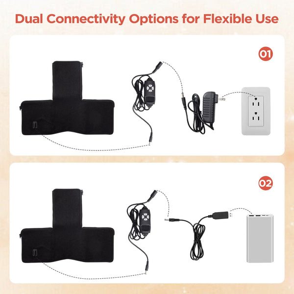 Dual Connectivity Options of LT-OL714 Red Light Therapy Hat