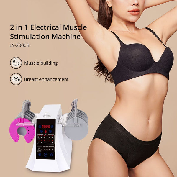 EMS Muscle Stimulator Breast Massage Machine | Mychway