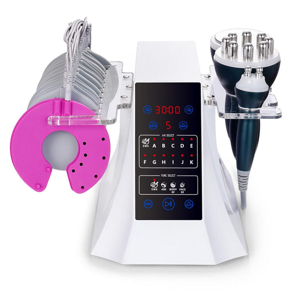 40K Cavitation Machine With 11 Pairs of EMS Pads For Body Contouring