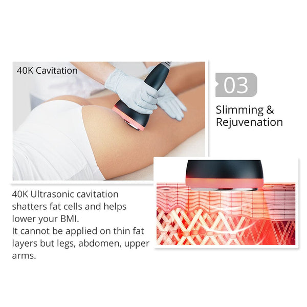 40K Cavitation Machine With 11 Pairs of EMS Pads For Body Contouring