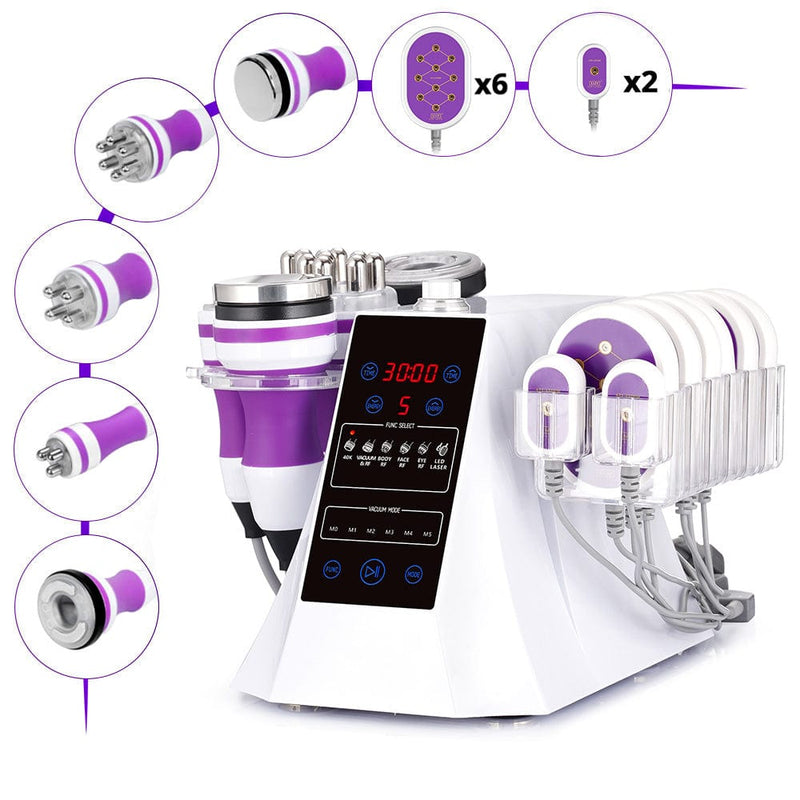 6 In 1 Cavitation 2.0 40K Vacuum Weight Loss Radio Frequency Slim Beauty Machine