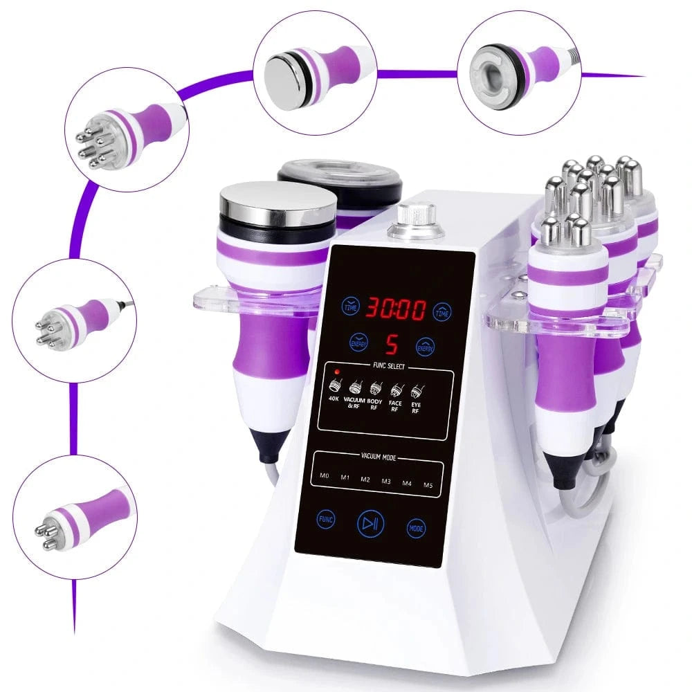 40K Cavitation RF Vacuum Body Sculpting Machine - 5-in-1 Fat Removal 40K Cavitation RF Vacuum Body Sculpting Machine - 5-in-1 Fat Removal
