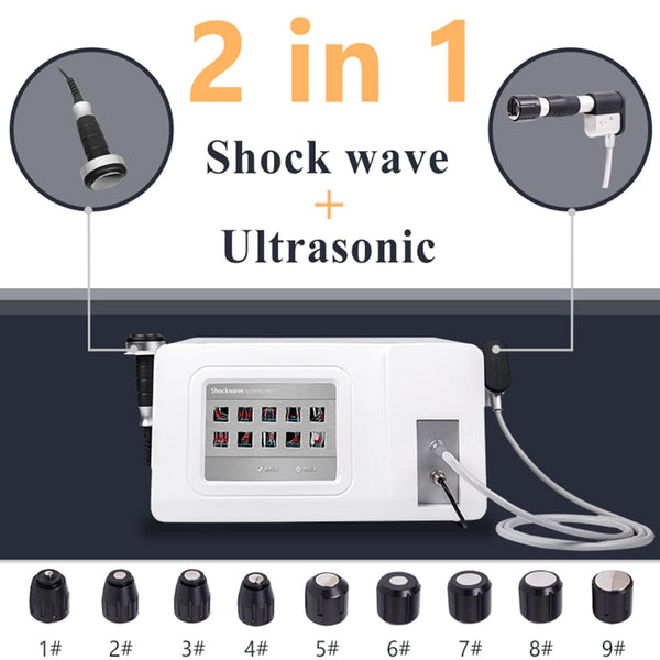 Mychway 2-In-1 Shock Wave Therapy Device With Ultrasound For Pain Relief