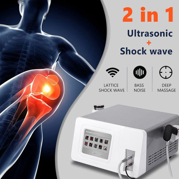 Mychway 2-In-1 Shock Wave Therapy Device With Ultrasound For Pain Relief