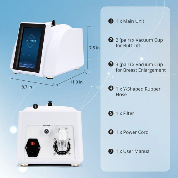 Vacuum Therapy Machine With Preset Memory For Breast & Buttock Enhancement