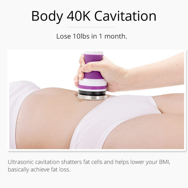 Mychway 3-In-1 40K Cavitation Machine With Different Heads For Body Shaping & Facial Care & Eye Lifting