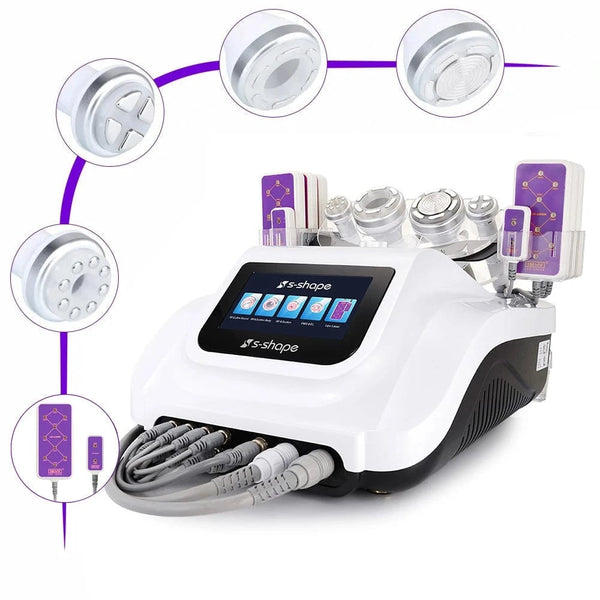 Mychway 6-In-1 30K Cavitation S Shape Machine With LED Pads