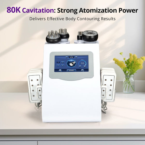6-in-1 80K Ultrasonic Lipo Cavitation RF Machine