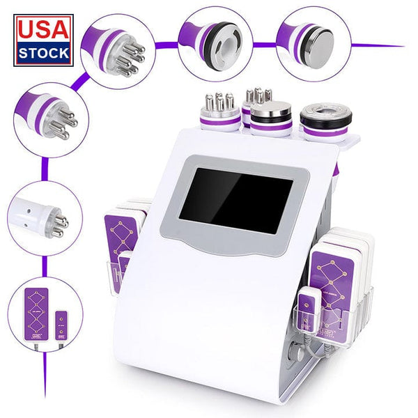 MS-54D1S 6-In-1 40K Cavitation Body Contouring Machine 5 Handels &  lipo pads