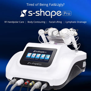 S Shape Cavitation Body Slimming Machine RF Body Massager