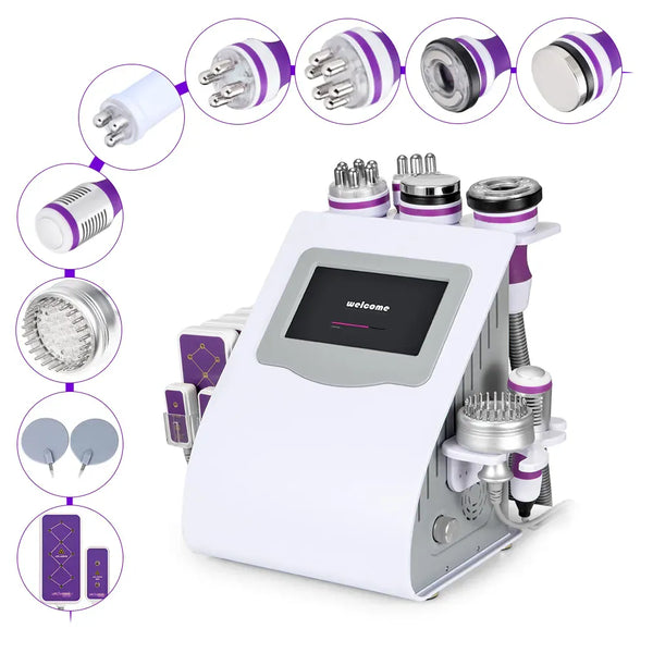 Mychway 10-In-1 Ultrasonic Cavitation Machine With EMS & Laser Pads