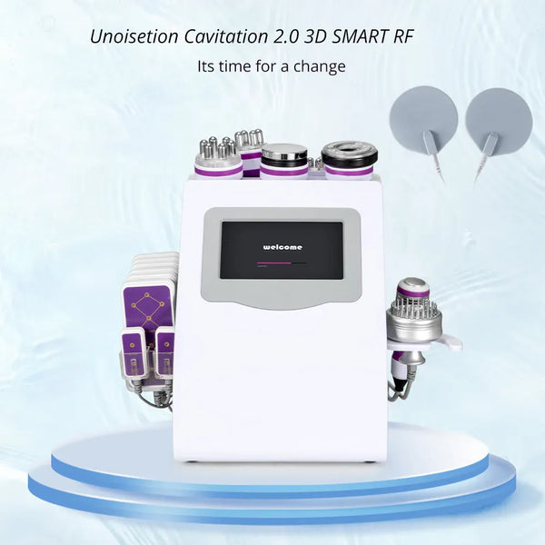 Mychway 10-In-1 Ultrasonic Cavitation Machine With EMS & Laser Pads