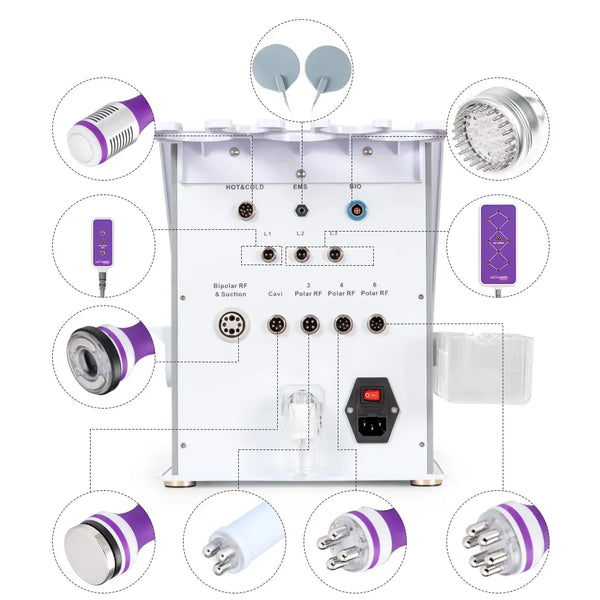 Mychway 10-In-1 Ultrasonic Cavitation Machine With EMS & Laser Pads