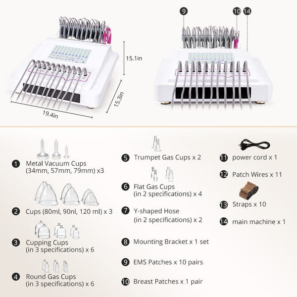 Microcurrent Stimulation Vacuum Breast Enlargement Machine