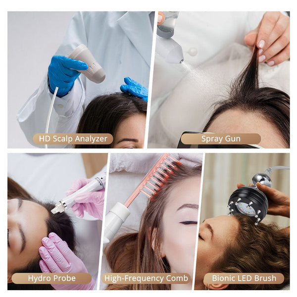 ScalpGlow 5 In 1 Scalp Care Machine For Hair Cleansing, Moisturizing, Nourishing
