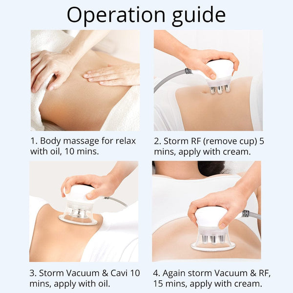 CaVstorm 40K Cavitation Machine With Vacuum & RF For Body Contouring