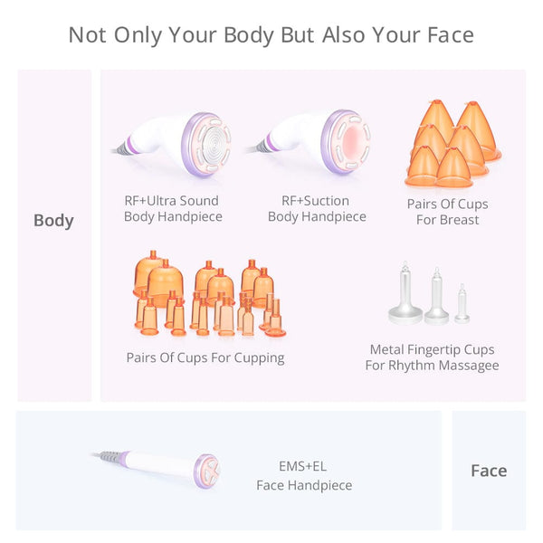 S Shape 30K Cavitation Machine Body Contouring Vacuum Therapy