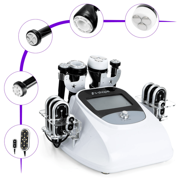 S Shape Machine 3D Cavitation RF 160mW Lipo Laser Body Sculpting Face Care