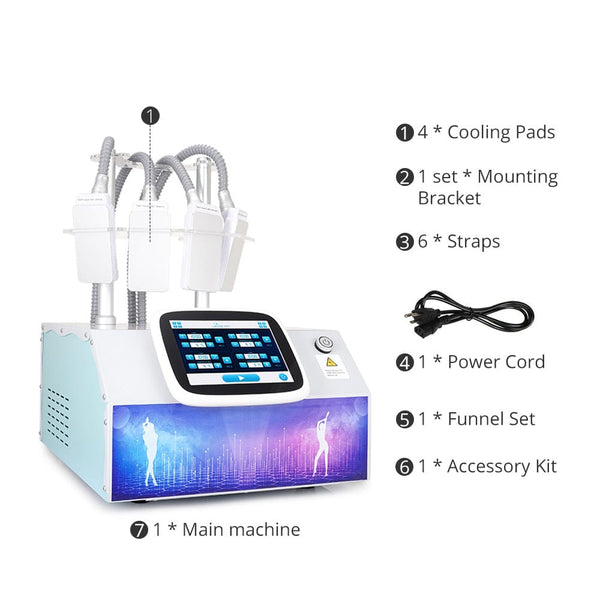 Mychway Cryolipolysis Freezing Machine With 4 Pads For Body Shaping