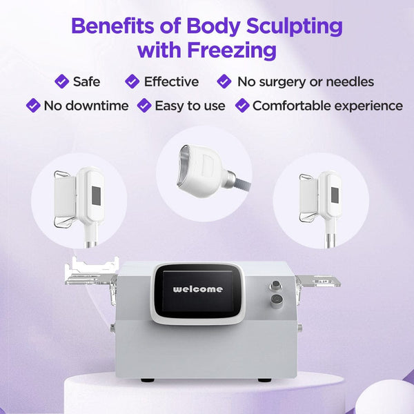 Mychway Freezing Machine With 3 Handles For Body & Chin Contouring