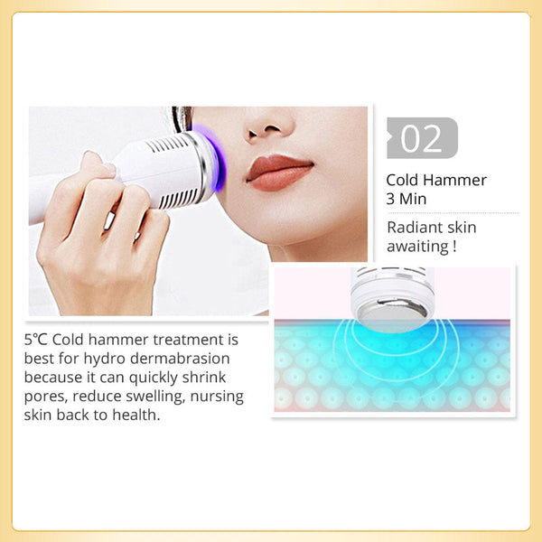 5 IN 1 Ultrasound Head Hydro Dermabrasion Machine With LED Mask