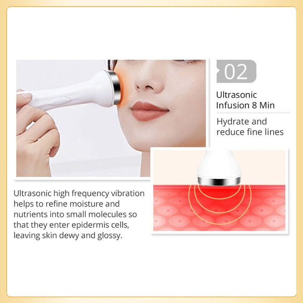 5 IN 1 Ultrasound Head Hydro Dermabrasion Machine With LED Mask