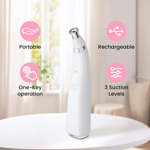 Handheld Diamond Microdermabrasion Facial Cleaning Machine With 12 Diamond Tips