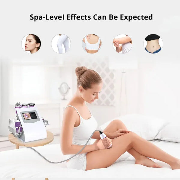 Mychway 10-In-1 Ultrasonic Cavitation Machine With EMS & Laser Pads