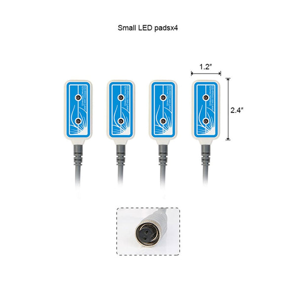 4 smaill laser lipo pads and its size