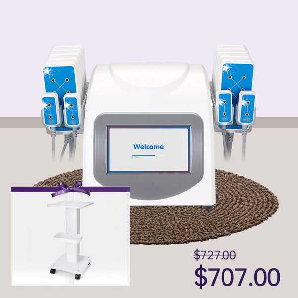 14 Lipolysis Pads Lipo Laser Machine with Trolley