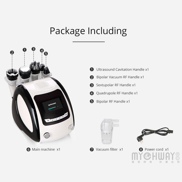 5 In1 Ultrasonic Cavitation Vacuum 40K 3D RF Skin Tightening Body Slimming Machine