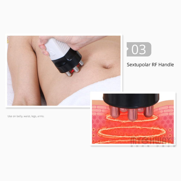 5 In1 Ultrasonic Cavitation Vacuum 40K 3D RF Skin Tightening Body Slimming Machine