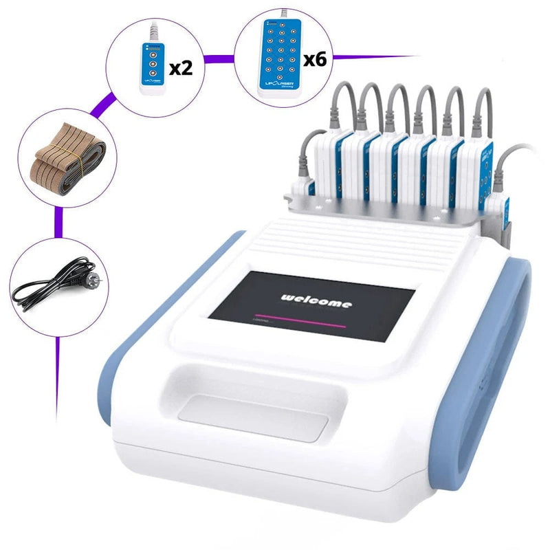 Dual Wavelength 650-980nm Diode Laser Body Shaping Mahcine 8 Pads