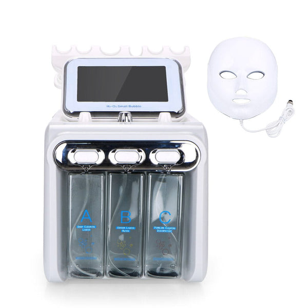 7-In-1 Hydra Dermabrasion Machine With LED Mask