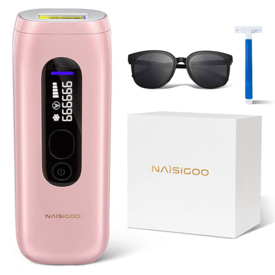 NAISIGOO Pink IPL Hair Removal Device